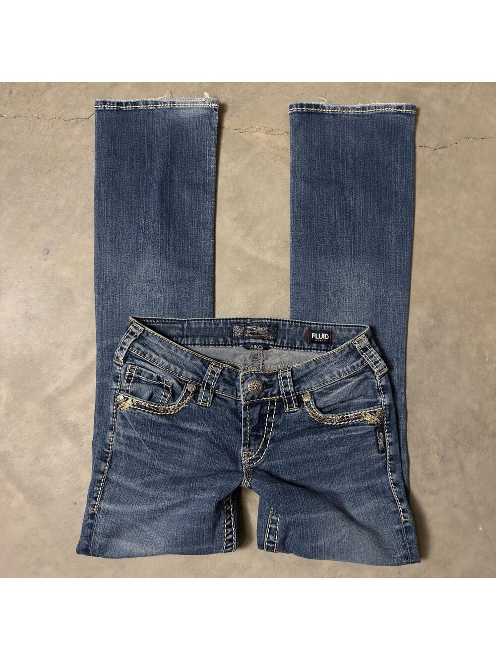 Silver Jeans Aiko Slim Bootcut Womens 26x31 Medium Wash
